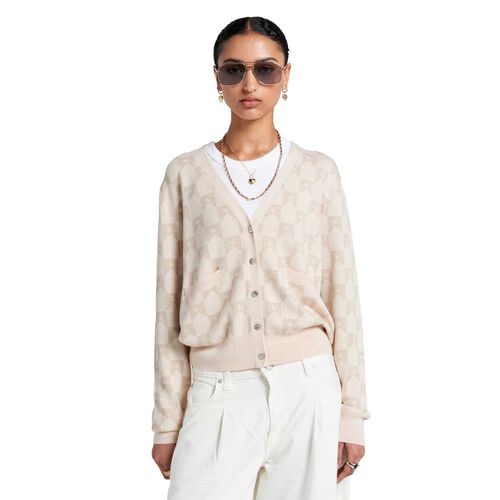 Karen Walker Monogram Knit Cardigan